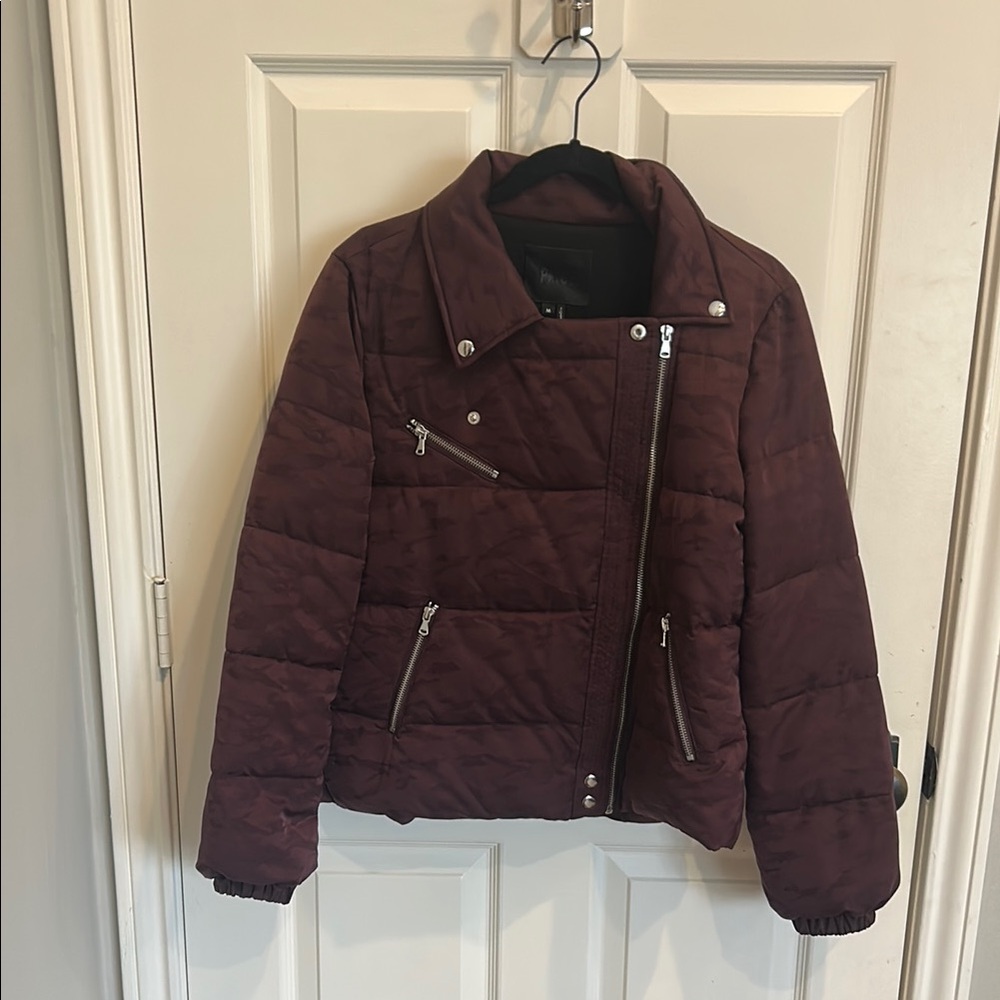 PAIGE Burgundy Puffer Jacket